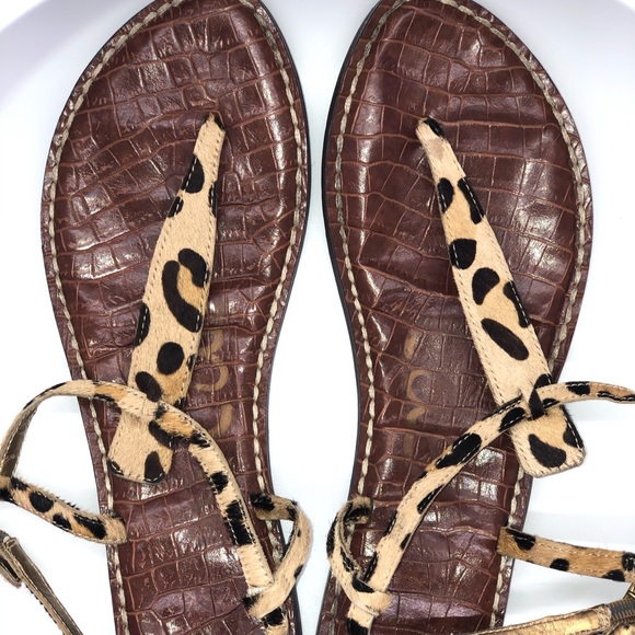 Sold!Sam Edelman Gigi Leopard-Print Calf Hair Sand - Picture 13 of 14